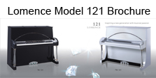 Lomence Modern Crystal Pianos - Model 121 Brochure