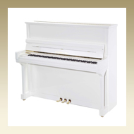 Steingraeber & Söhne Upright Piano - Model 130 PS White Polished